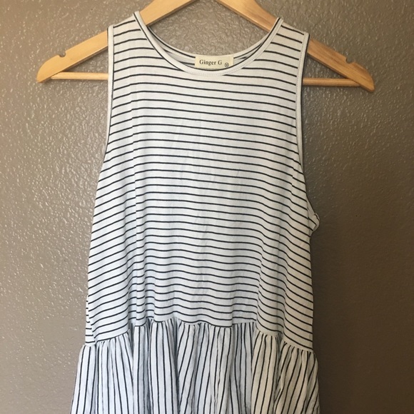 Tops - Striped Peplum Top